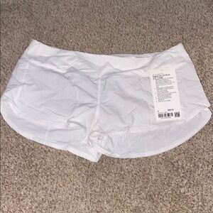 NWT lululemon white speed ups!